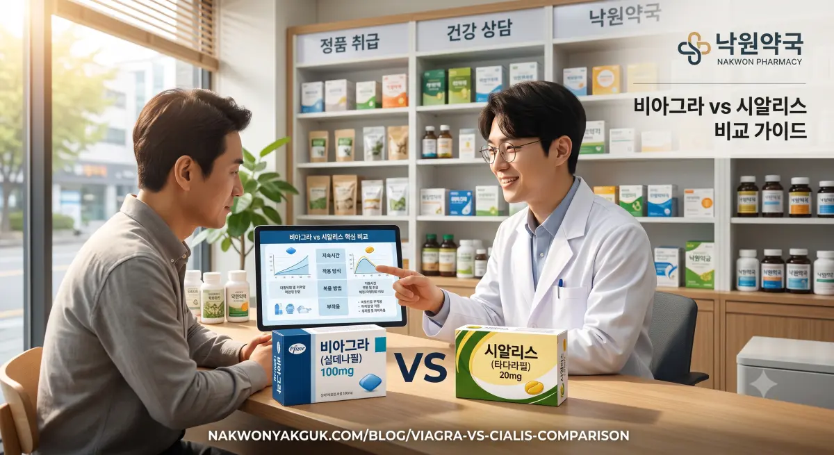 비아그라 vs 시알리스 비교